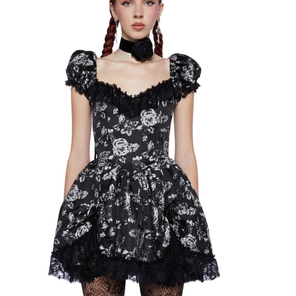 Tea and circumstance brocade dress